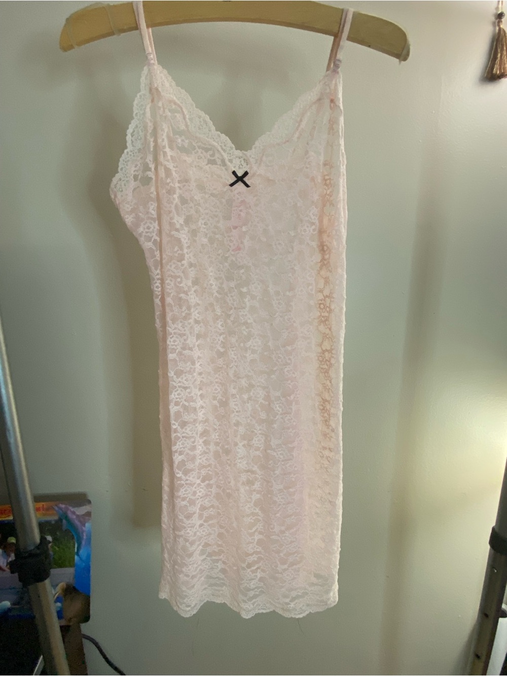 Victoria's Secret Y2K blush pink lace slip| Coquette fairycore babydoll chemise